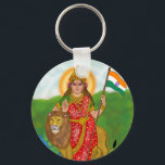 Bharat Mata Keychain<br><div class="desc">Celebrate devotion and patriotism with this Bharat Mata keychain featuring inspiring artwork of the revered Mother India. Symbolizing strength, unity, and national pride, Bharat Mata represents the spirit and culture of India. This keychain is perfect for everyday use on keys, bags, or accessories while expressing love for the nation and...</div>