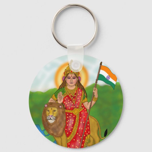 Bharat Mata Sleutelhanger (Voorkant)