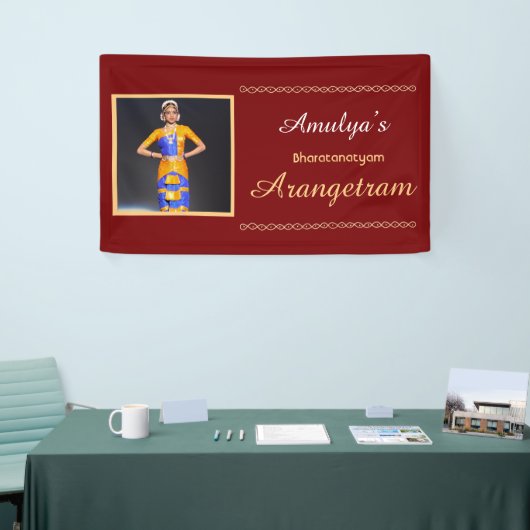 Bharatanatyam Arangetram Vinyl Banner (Beurs)