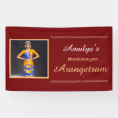 Bharatanatyam Arangetram Vinyl Banner (Horizontaal)