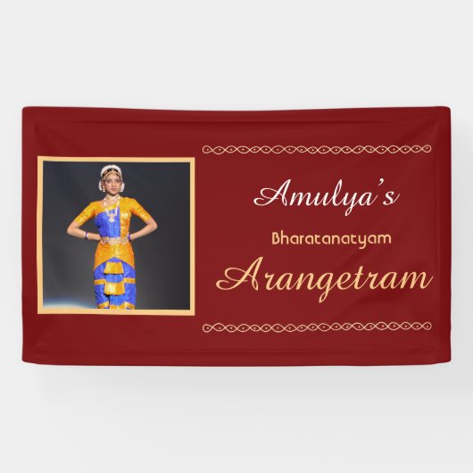 Bharatanatyam Arangetram Vinyl Banner (Horizontaal)