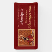 Bharatanatyam Arangetram Vinyl Banner, 61cm x 30cm Spandoek (Verticaal)