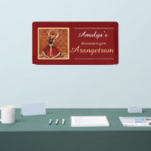 Bharatanatyam Arangetram Vinyl Banner, 61cm x 30cm Spandoek (Beurs)