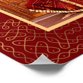 Bharatanatyam Arangetram welkomstbord, personalise Poster (Hoek)