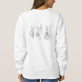 Bharatanatyam Dance Sweatshirt Minimalist (Achterkant)