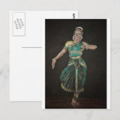 Bharatanatyam Dancer Briefkaart (Voorkant / Achterkant)
