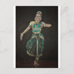Bharatanatyam Dancer Briefkaart