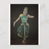 Bharatanatyam Dancer Briefkaart (Voorkant)
