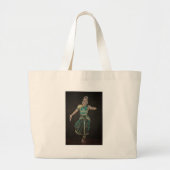 Bharatanatyam Dancer Grote Tote Bag (Voorkant)