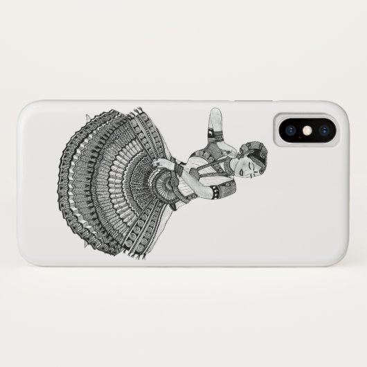 Bharatanatyam danseres Case-Mate iPhone case (Achterkant (horizontaal))