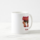 Bharatanatyam dansers Feet Design gepersonaliseerd Koffiemok (Voorkant rechts)