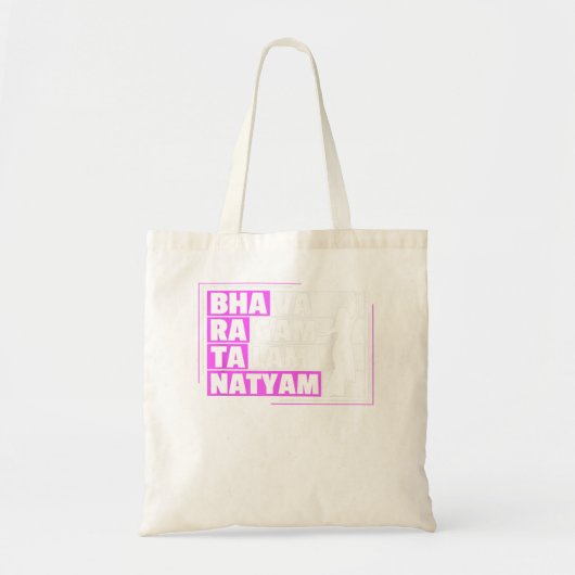 Bharatanatyam Design for a Bharatanatyam Dancer Tote Bag (Voorkant)