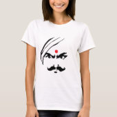 Bharathiyar Angry Face Tamil Poet Quote T-shirt (Voorkant)