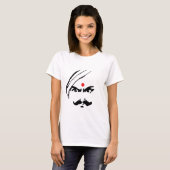 Bharathiyar Angry Face Tamil Poet Quote T-shirt (Voorkant volledig)