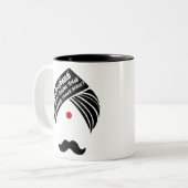 Bharathiyar veezhven endru ninaithayo Tamil Quote Tweekleurige Koffiemok (Voorkant links)