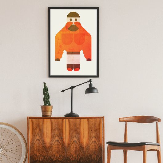 Bheem Strong Boy Canvas Afdruk