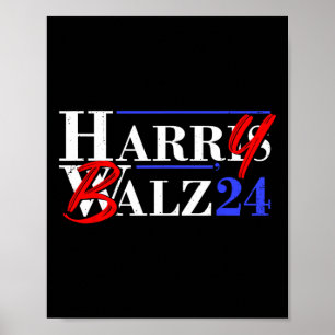 Bheimer 2024 Funny Kamala Harris en Tim W 2024 Poster