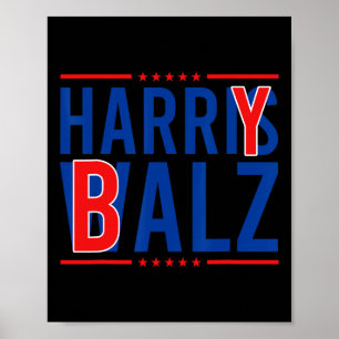 Bheimer 2024 Funny Kamala Harris W Democraat Polit Poster