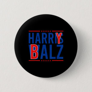 Bheimer 2024 Funny Kamala Harris W Democraat Polit Ronde Button 5,7 Cm