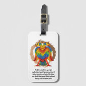 bherunda bird bagagelabel (Voorkant (verticaal))