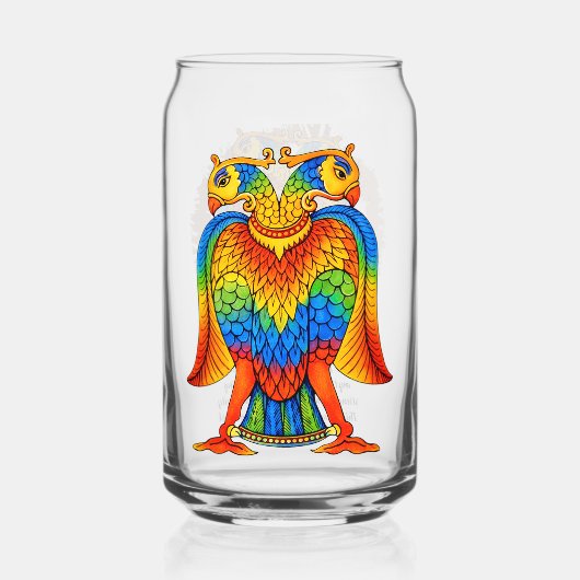 bherunda bird blikvorm glas (Voorkant)