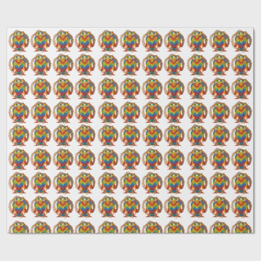 bherunda bird cadeaupapier (Vlak)