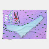 Bhimtal Lake Bhimtal India reisposter. Theedoek (Horizontaal)