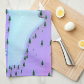 Bhimtalmeer Bhimtal India reisposter. Theedoek (Quarter Fold)