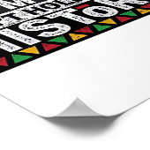 Bhm Black History is Amerikaans Poster (Hoek)