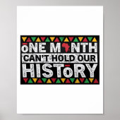 Bhm Black History is Amerikaans Poster (Voorkant)