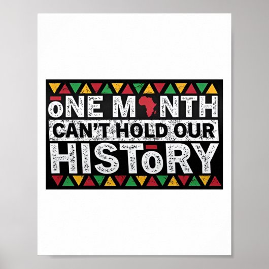 Bhm Black History is Amerikaans Poster (Voorkant)