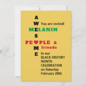 BHM Geweldige Melanine | Zwarte geschiedenismaand (Voorkant)