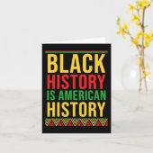 Bhm Gift Black History Is American History African Kaart (Gele Bloem)