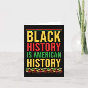 Bhm Gift Black History Is American History African Kaart