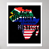Bhm Gift Black History is Amerikaans Poster (Voorkant)