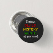 BHM Vieren Zwarte Geschiedenis Maand Bijbel Christ Ronde Button 3,2 Cm (Voorkant /achterkant)