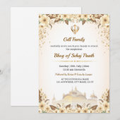 Bhog of Sehaj Path Invitation Card, Path Bhog Card Kaart (Voorkant / Achterkant)
