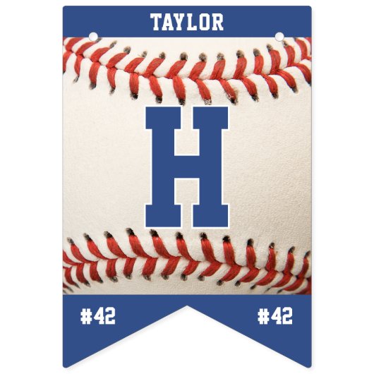 Bhonkbal Sport Team Player Naam Happy Birthday Vlaggetjes (Tweede vlag)