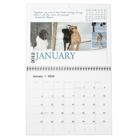BHRR 2012 Keten van het Succes Kalender (Jan 2026)