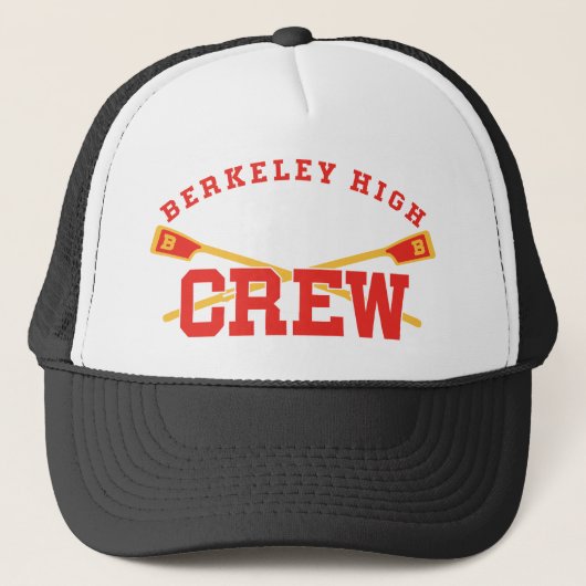 BHS Crew - Trucker Hat, Retro Logo Pet (Voorkant)