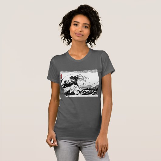 BHS Crew - Wave Dames Slim Fit T-shirt (Voorkant volledig)