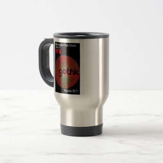 BHS Gothic Travel Mug Reisbeker (Voorkant links)