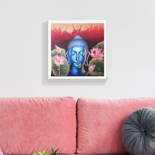 Bhuddha Canvas Afdruk (Insitu (Woonkamer))