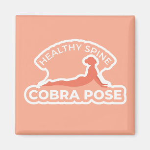 Bhujangasana Cobra-houding • Gezonde Rug Yoga Magneet