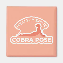 Bhujangasana Cobra Pose • Healthy Spine Yoga Magneet