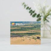 Bhutaans agrarisch landschap briefkaart (Staand voorkant)