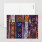 Bhutaans Textiel Briefkaart (Voorkant / Achterkant)