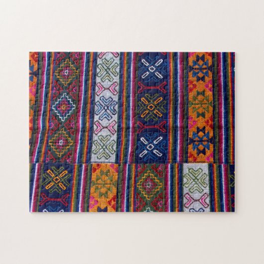 Bhutaans Textiel Legpuzzel (Horizontaal)