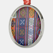 Bhutaans Textiel Metalen Ornament (Links)