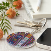 Bhutaans Textiel Sleutelhanger (Voorkant Rechts)